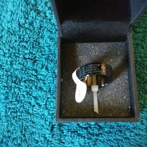 Men's size 9  black cross ring